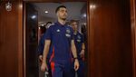 La selección española asiste a la charla técnica previa al partido contra Países Bajos