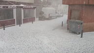 La tarde del viernes deja granizadas en varios puntos del país  
