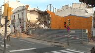 Se derrumba un edificio en Sitges (Barcelona)