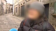 La detenida por incendiar coches en Tui relató a los medios lo que había visto
